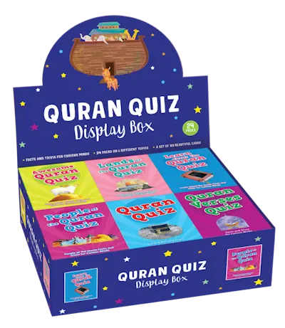 Quran Quiz Cards - Display Box with 24 Quiz Packs on Six Different Topics