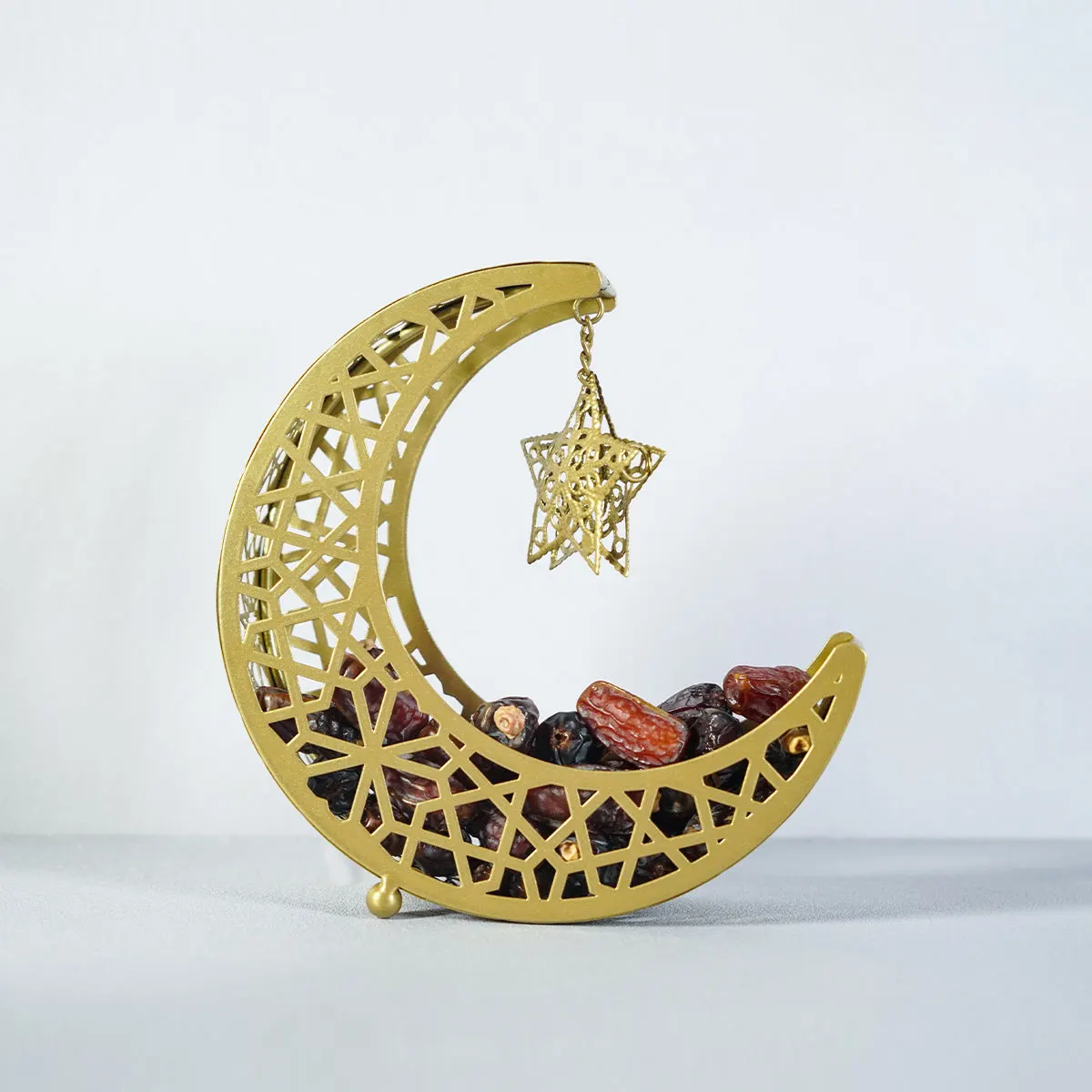 Ramadan Kareem Moon Star Metal Snack Candy Tray