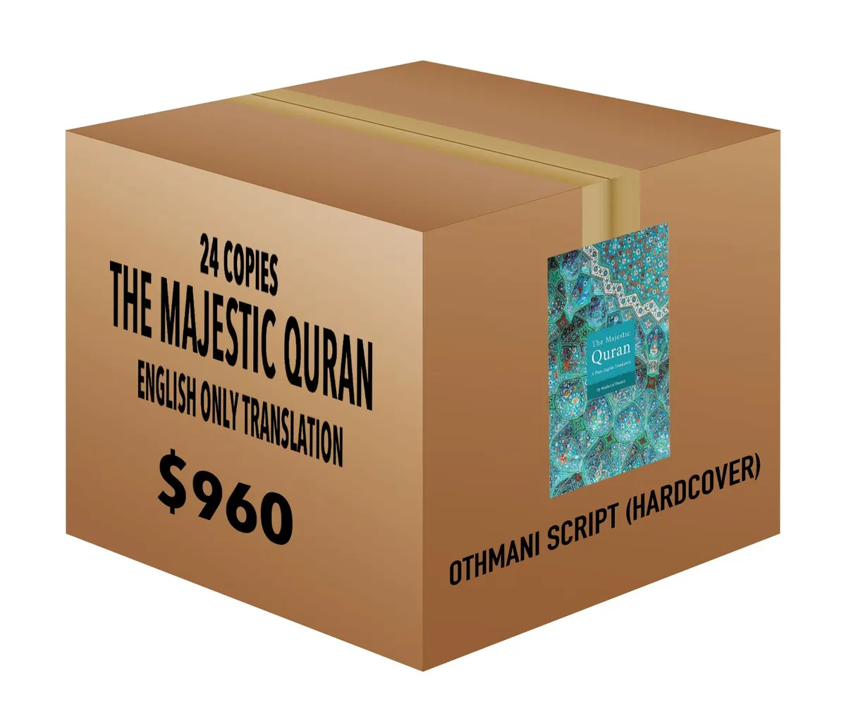 The Majestic Quran - Othmani Script with English Translation (24 copies)