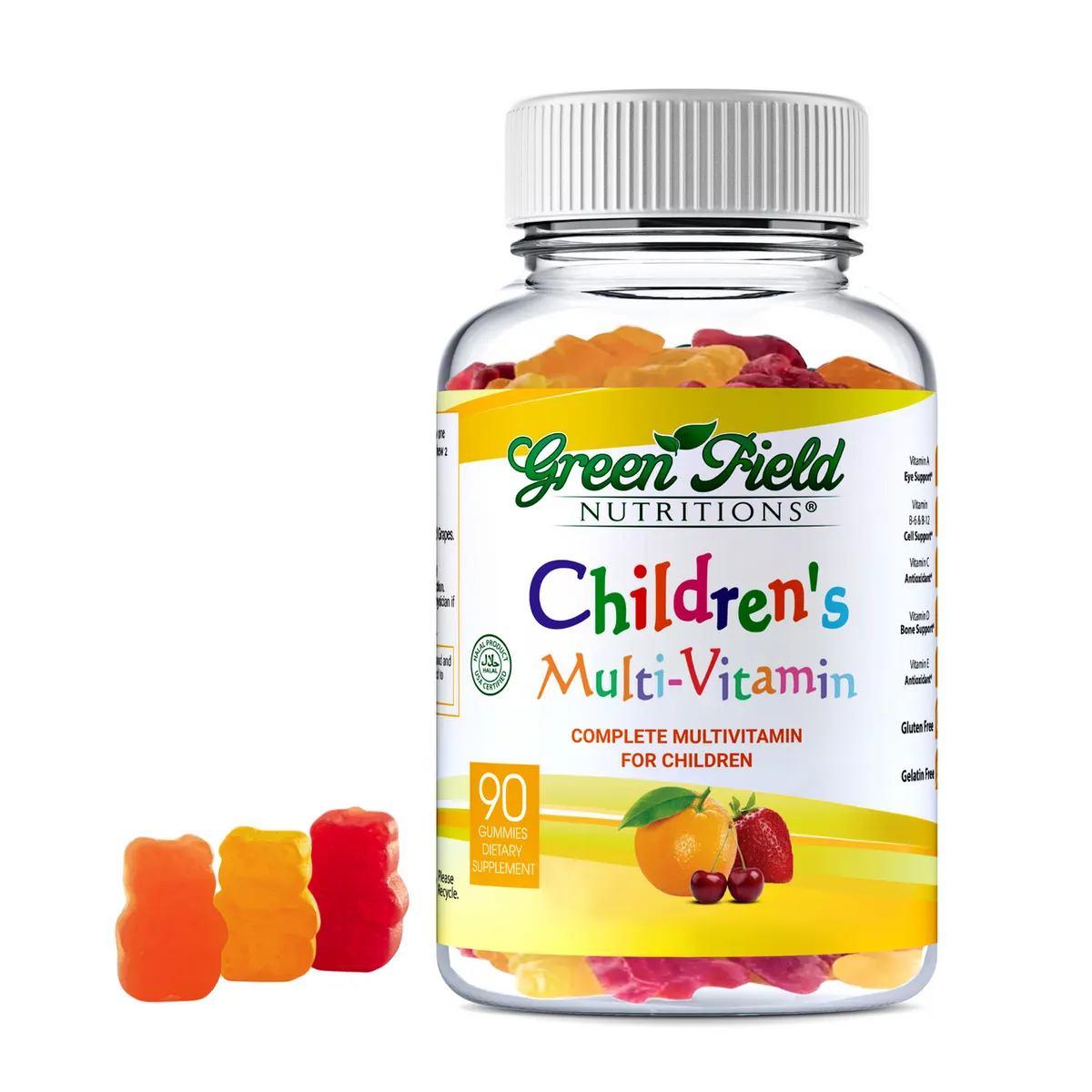 Greenfield Nutritions -Halal Gummies Vitamins for Kids