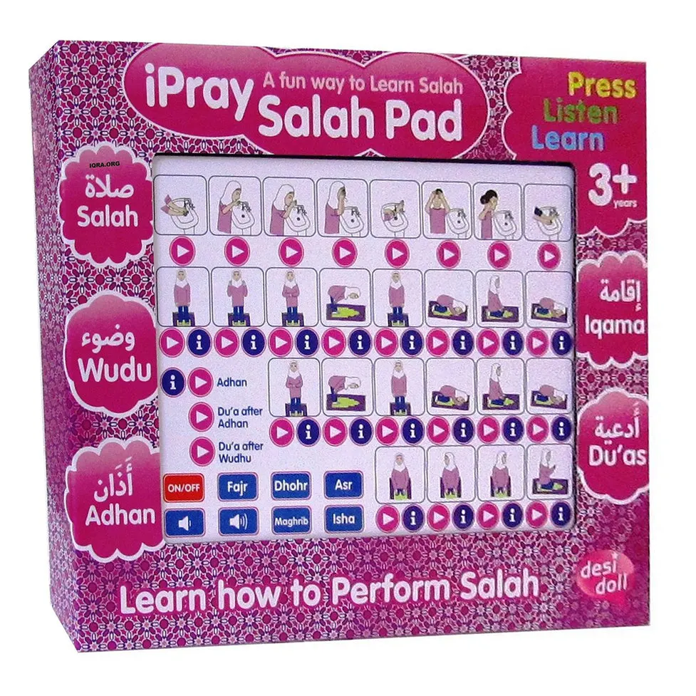 Girls iPray Salah Pad (in Pink) A Fun Way to Learn Salah