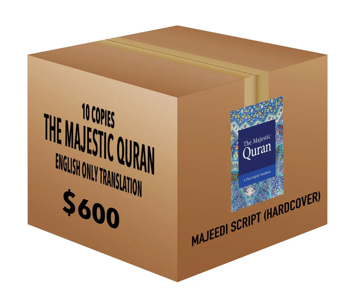 The Majestic Quran - Majeedi Script with English Translation(10 Copies)