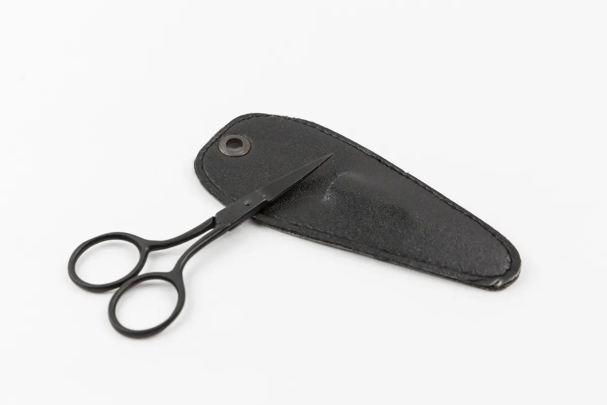 Men S 4 Brushed Gunmetal Beard Mustache Scissors