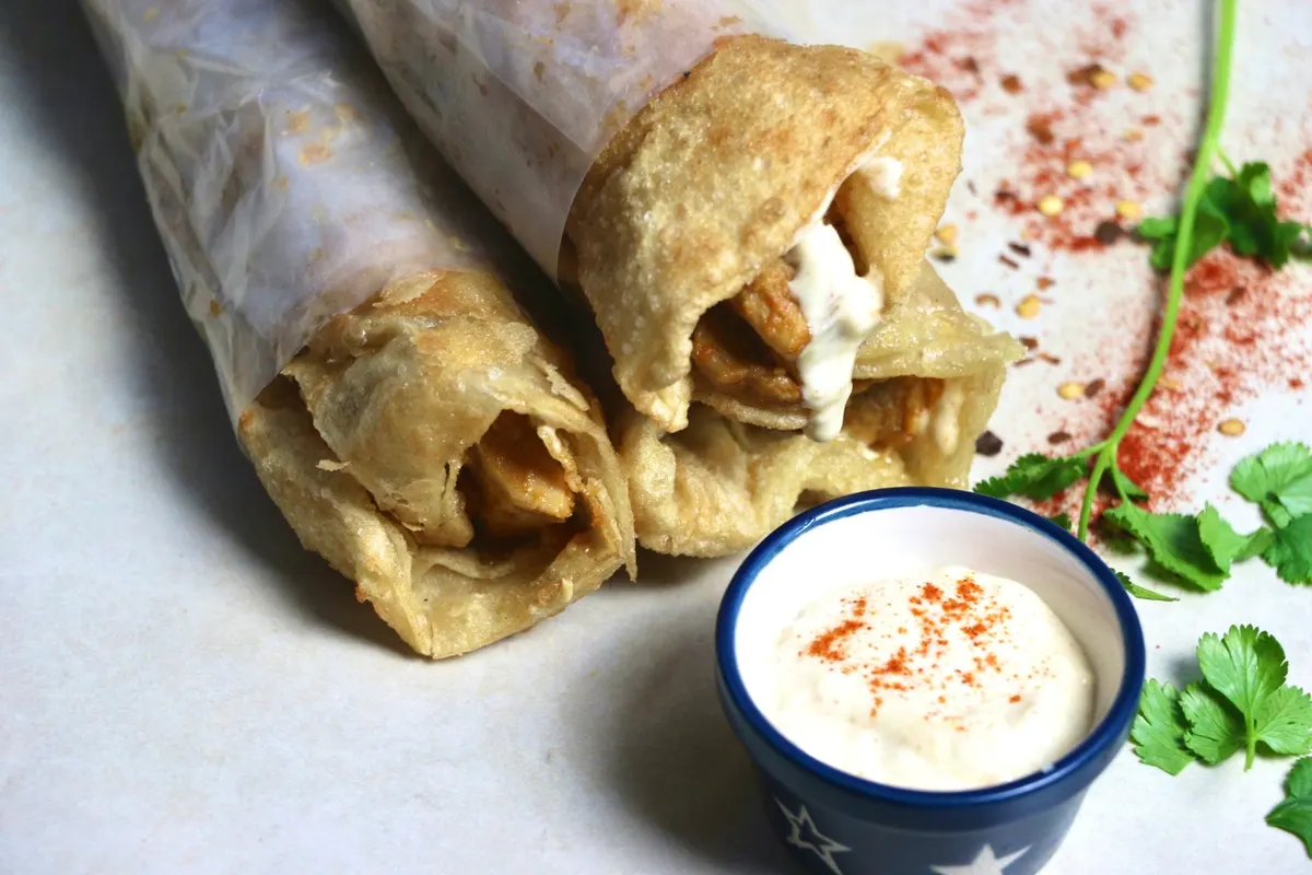 Beef Bihari Boti Puri Wrap